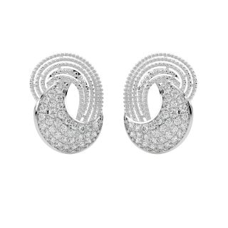 Davina Round Diamond Stud Earrings